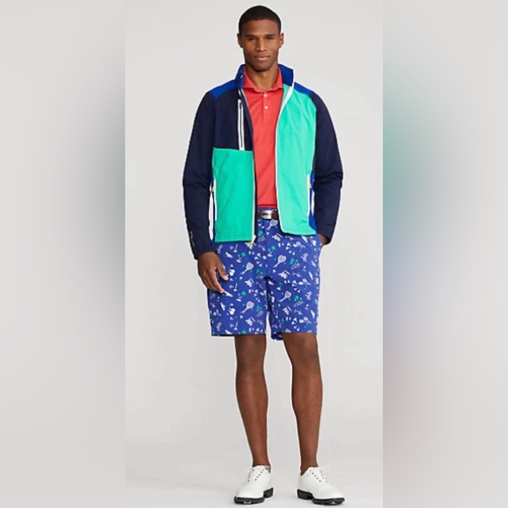 Polo Golf Ralph Lauren Men Tailored Fit  9" Swim Trunk Sport Print Size 40 NEW